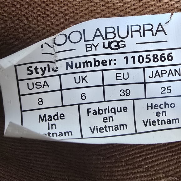 Koolaburra by UGG Samiah Chestnut Brown Suede Leather Heeled Bootie Boot SZ 8 - Picture 11 of 13